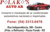 Polakos Auto Ar - Ar Condicionado Fone: 3313-0478 Rua Independencia, 386